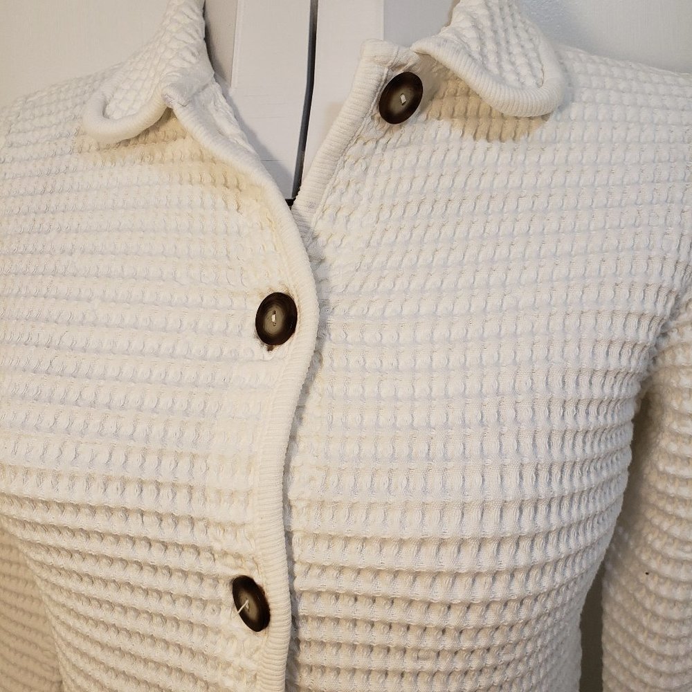Republic Blues Collection White Knit Coat
